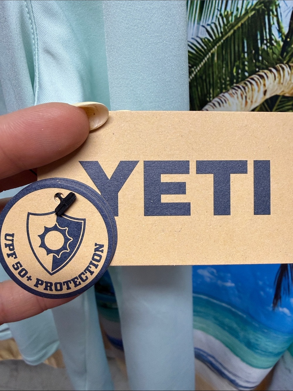 Yeti Ice Mint Green Sun Hoodie UPF 50 NWT - Picture 3 of 4